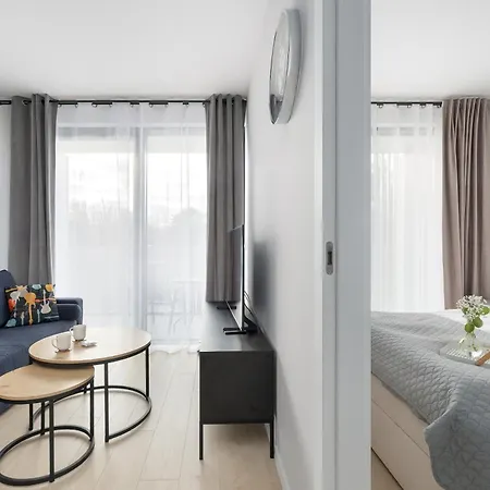 Lux Floor Art With Pool, Air Conditioning And Parking By Renters Apartment Mielno