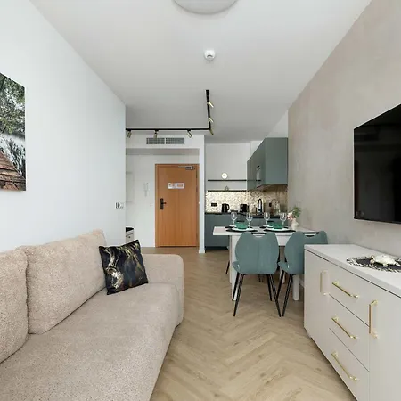 Lux Floor Art With Pool, Air Conditioning And Parking By Renters Apartment Mielno